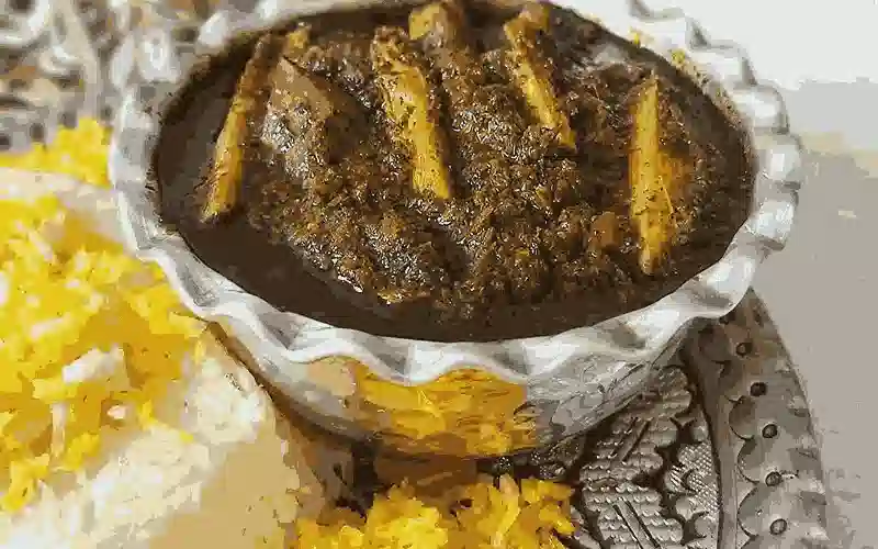 تصویر از خورشت ریواس با برنج
